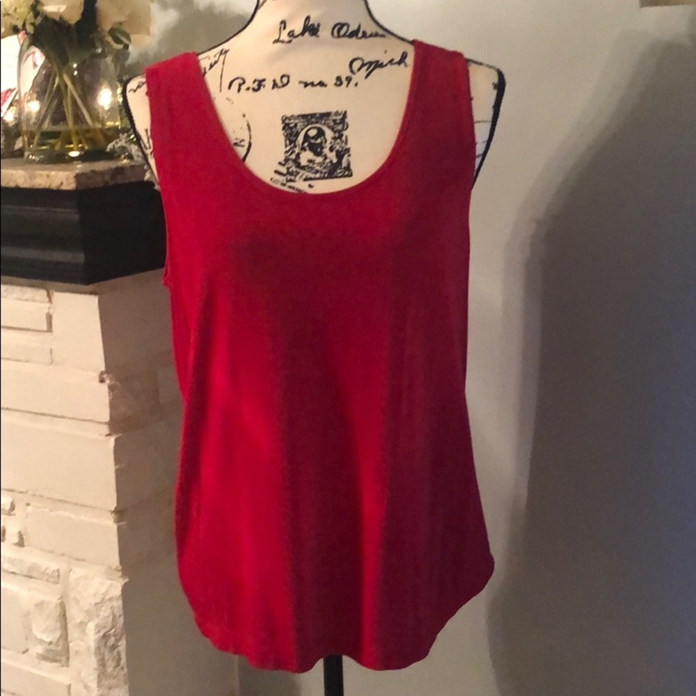 Chico’s Travelers Red Tank Top